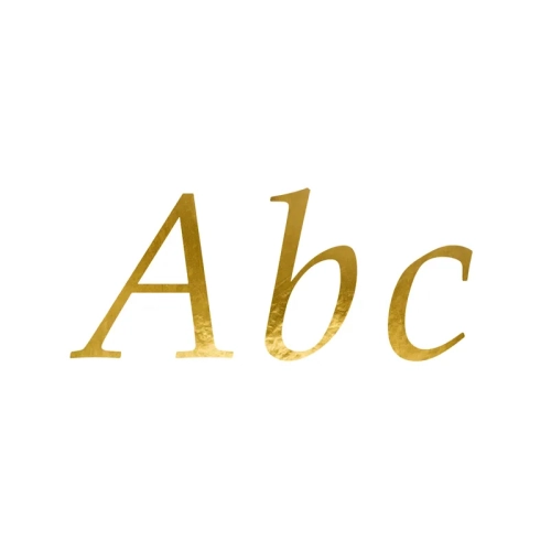 Autocolante cu litere – text personalizat pentru baloane – auriu