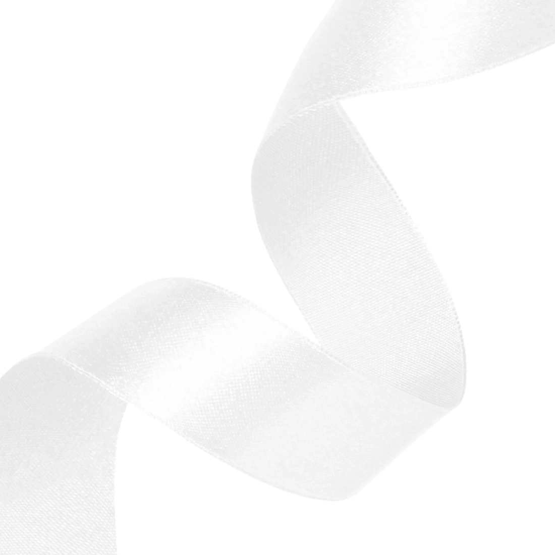 Panglică din satin – albă 5 cm x 23 m
