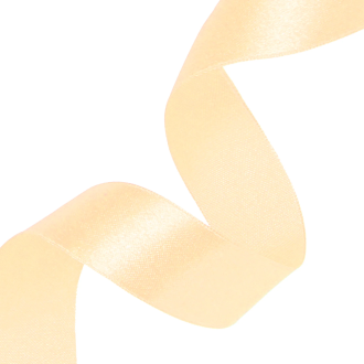 Szatén szalag – krém, 5 cm x 23 m