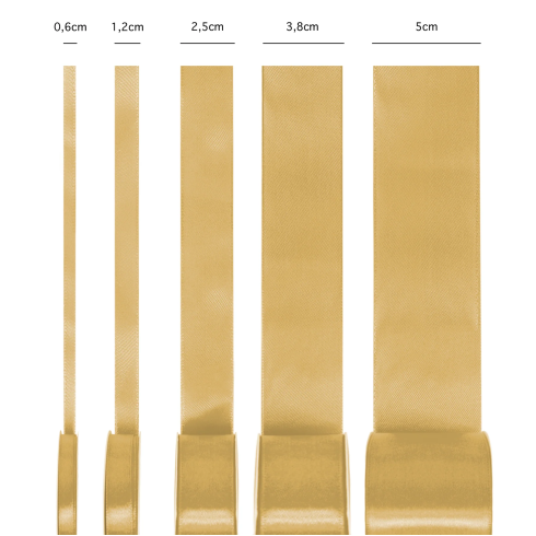 Szatén szalag – arany, 0,6 cm x 23 m Szatén szalag – arany, 0,6 cm x 23 m