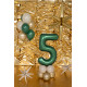 Szatén fólia lufi 5-ös szám, bottle green, 86 cm – luxus party dekoráció Szatén fólia lufi 5-ös szám, bottle green, 86 cm – luxus party dekoráció