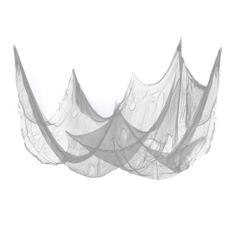 Szürke pókháló háló Halloween dekoráció 210x300 cm