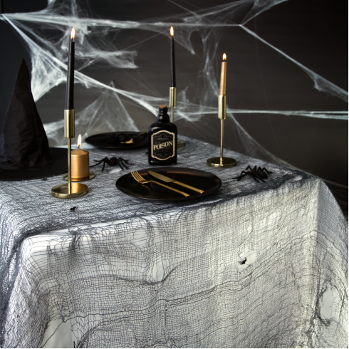 Szürke pókháló háló Halloween dekoráció 210x300 cm Szürke pókháló háló Halloween dekoráció 210x300 cm
