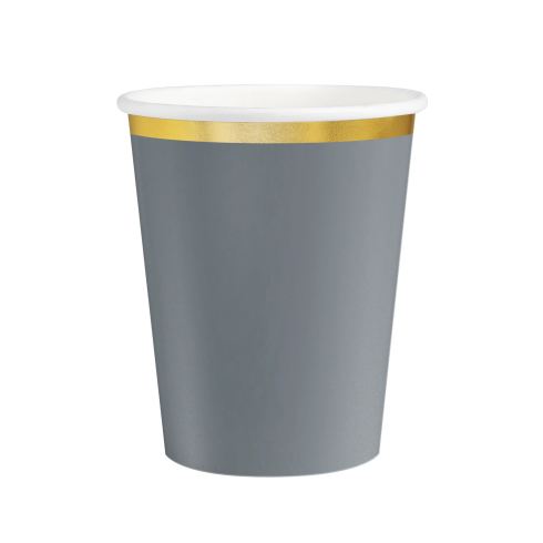 Szürke papírpohár Classic Gold 220 ml, 6 db készlet Szürke papírpohár Classic Gold 220 ml, 6 db készlet