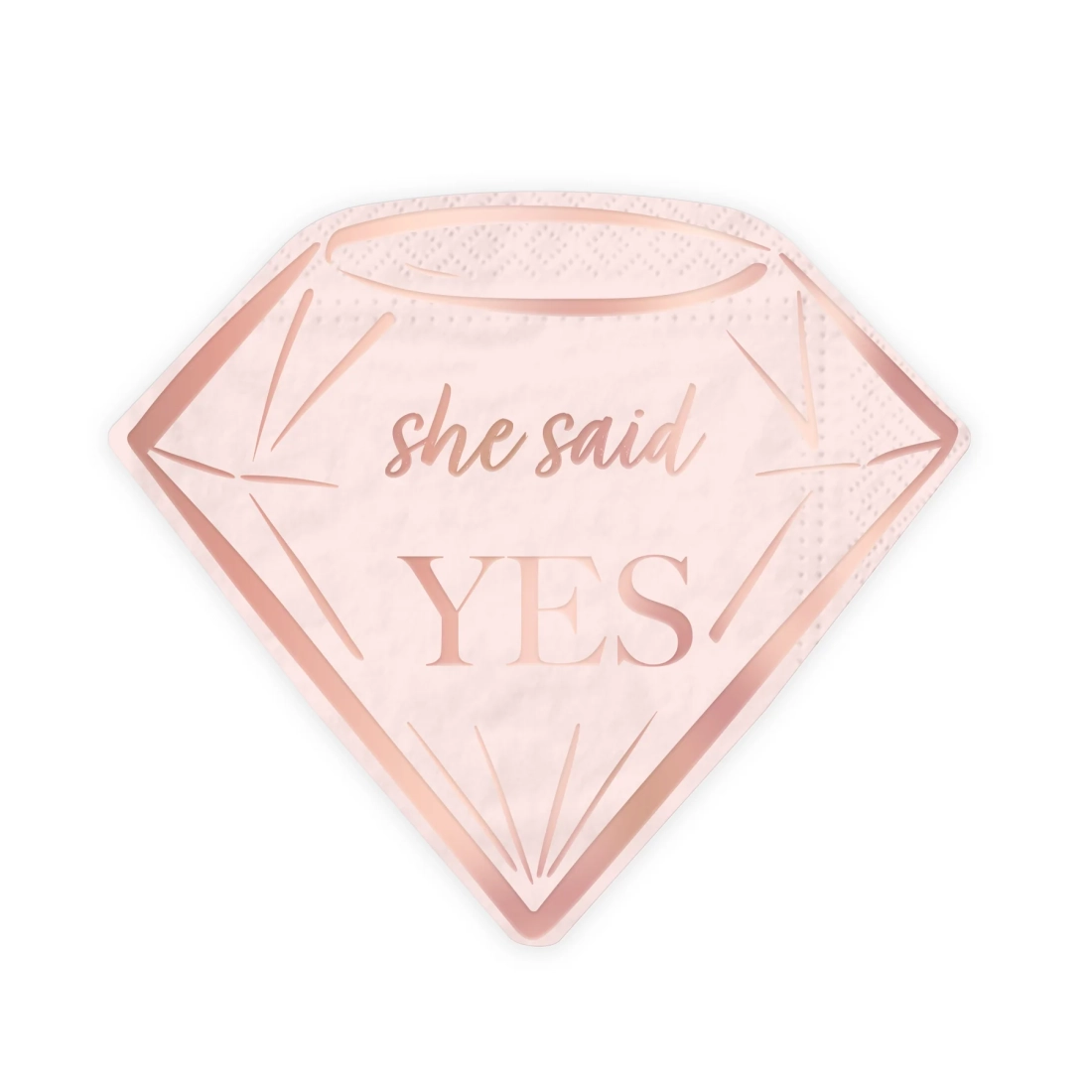 Șervețele Bride to Be roz-aurii – 10 buc.