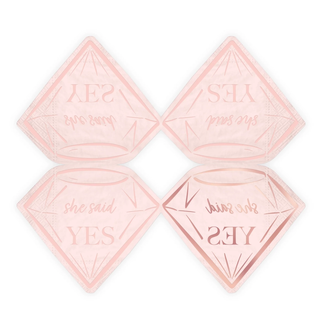 Șervețele Bride to Be roz-aurii – 10 buc.