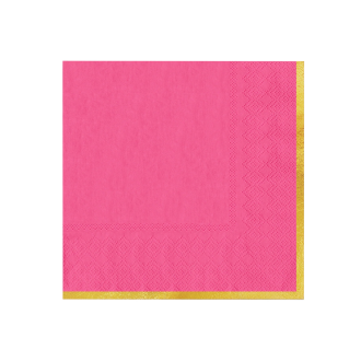 Fuksijaste serviete Classic Gold, 10 kos