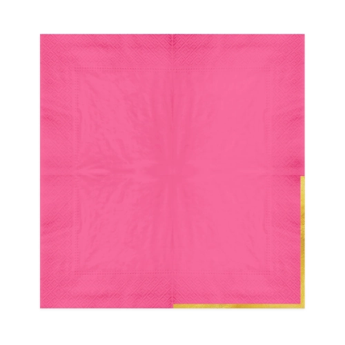 Fukszia Classic Gold szalvéták, 10 db