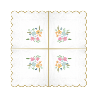 Prtički z motivom travniških cvetov – 10 kosov