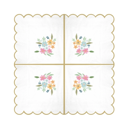 Șervețele cu flori de câmp – 10 bucăți