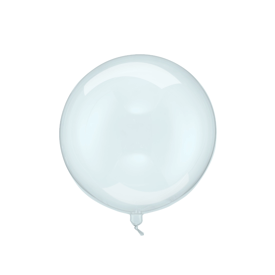Balon sferic din folie Bobo albastru, 40 cm – balon decorativ transparent