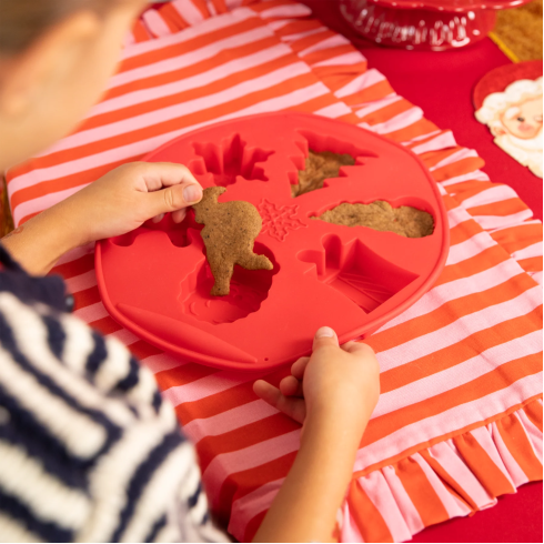 Silikonski model za 6 okroglih božičnih kolačkov