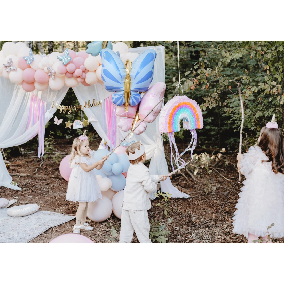 Összecsukható Rainbow pinata 50×33×10 cm