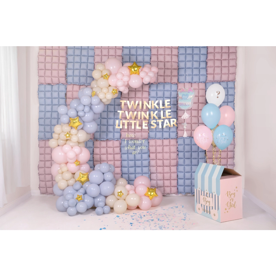 Összecsukható babaruhás pináta – kisfiú vagy kislány, 30×35×8 cm