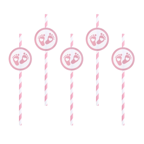 Paie Baby Shower Piciorușe Rozalii, 6 buc.