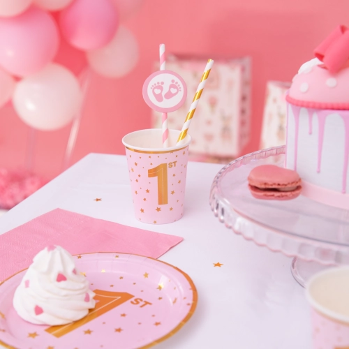 Paie Baby Shower Piciorușe Rozalii, 6 buc.