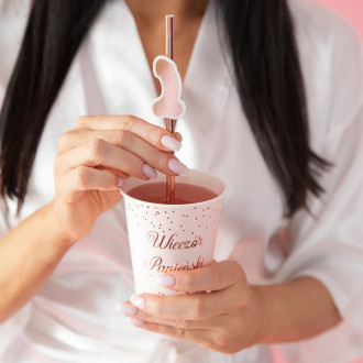 Slamičice za dekliščino v obliki penisa, rožnato zlato, 8 kosov