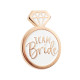 Zománcozott kitűző Team Bride rosegold Zománcozott kitűző Team Bride rosegold