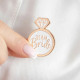 Zománcozott kitűző Team Bride rosegold Zománcozott kitűző Team Bride rosegold