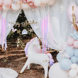 Stoječi folijski balon Samorog, 95 x 86 cm