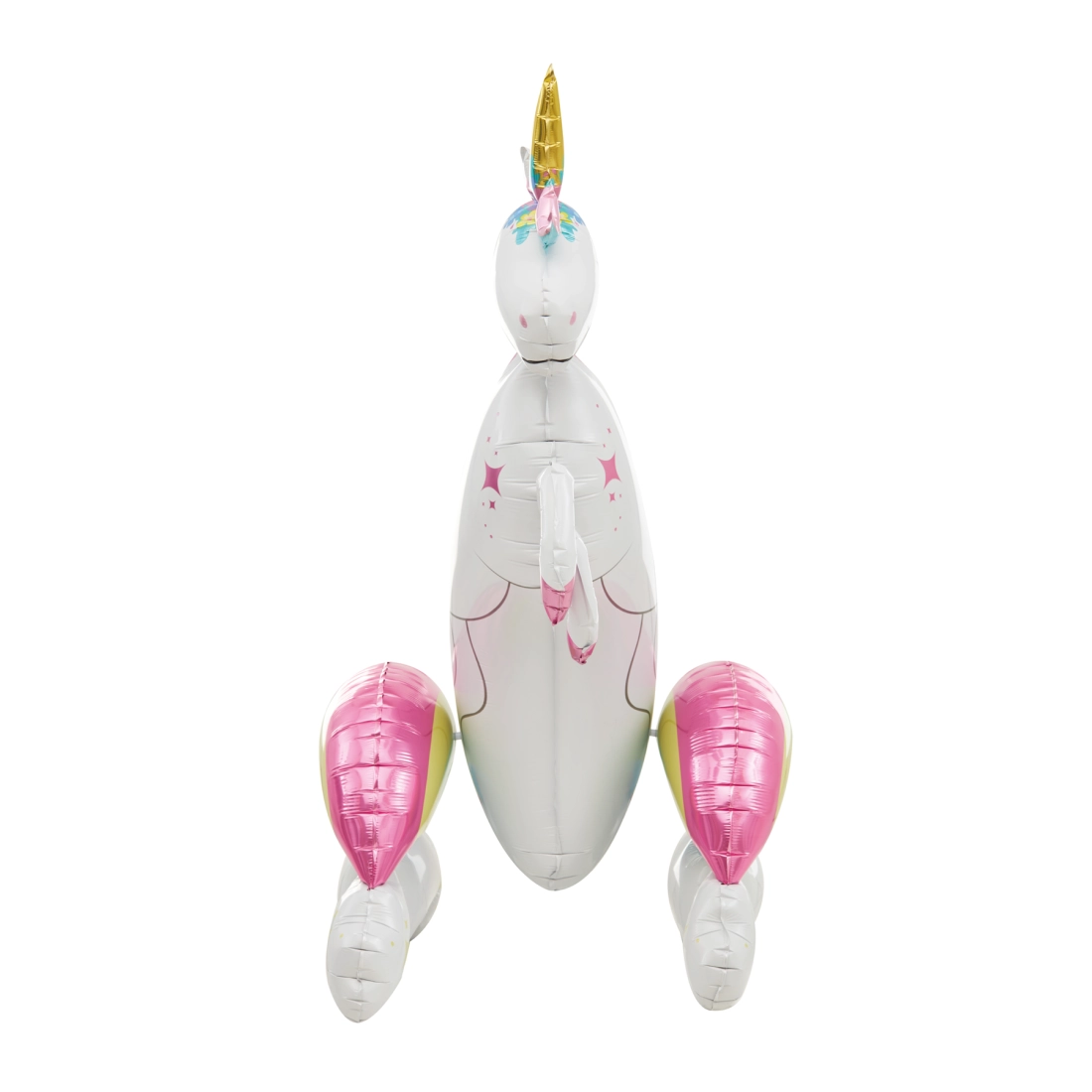 Balon din folie autoportant Unicorn și curcubeu 52x94x43 cm