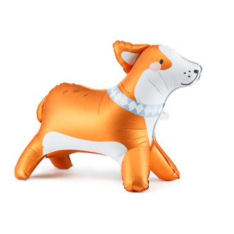 Stoječi folijski balon kužek Corgi 88 × 70 cm