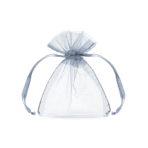 Ezüst organza tasakok 10 cm – ajándékcsomagolás, 10 db Ezüst organza tasakok 10 cm – ajándékcsomagolás, 10 db
