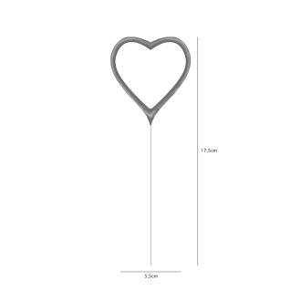 Srebrne srčkaste iskrice, 4 kos