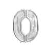 Cadru argintiu pentru cifra 0, 126 cm – decorațiune DIY pentru petrecere
