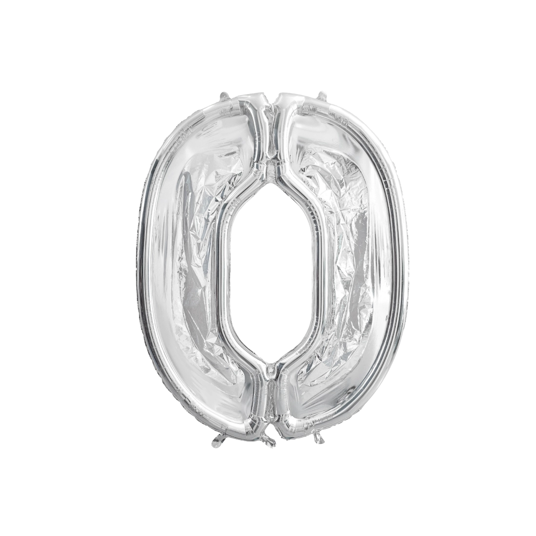 Cadru argintiu pentru cifra 0, 126 cm – decorațiune DIY pentru petrecere