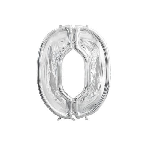 Ezüst keret 0-s számú lufikhoz, 126 cm – DIY party dekoráció Ezüst keret 0-s számú lufikhoz, 126 cm – DIY party dekoráció
