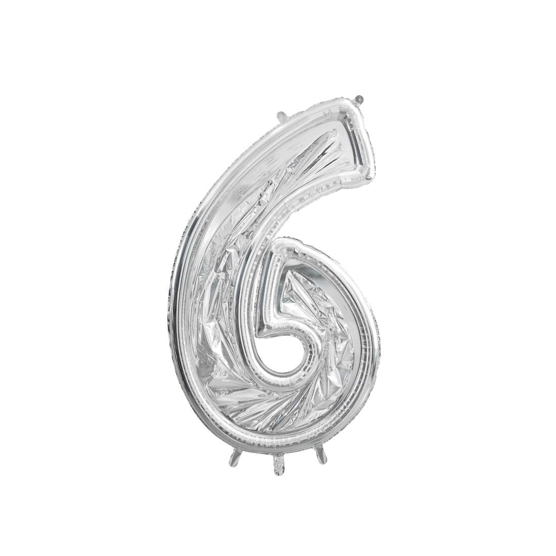 Ezüst keret 6-os számú lufikhoz, 126 cm – DIY ünnepi dekoráció