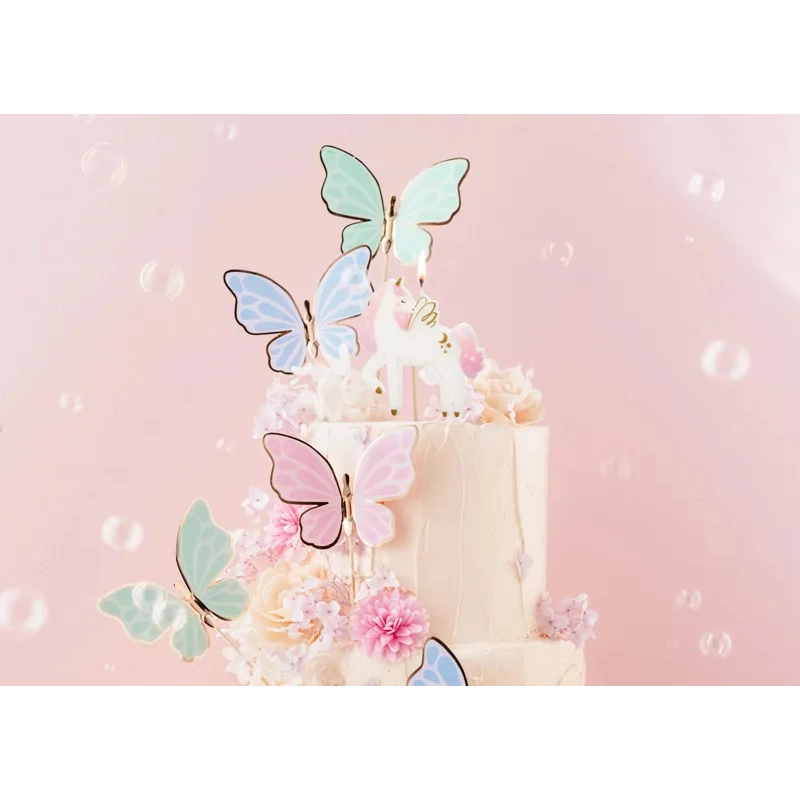 Unikornis születésnapi tortagyertya, 9 cm