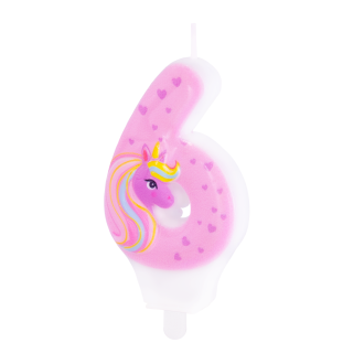 Svečka rojstnodnevna za torto Samorog številka 6