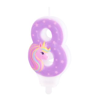 Svečka rojstnodnevna za torto Samorog številka 8