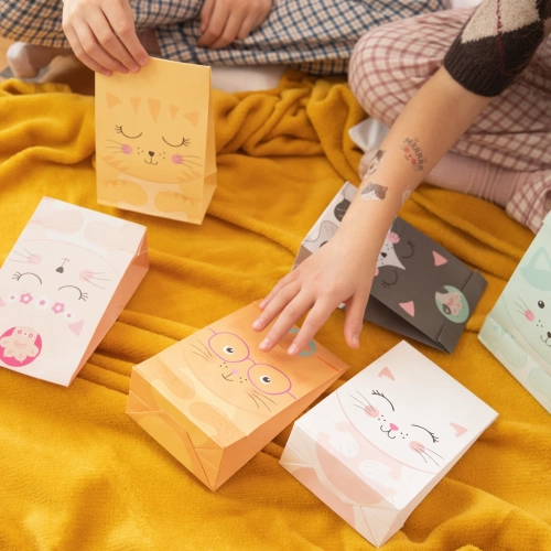 Punguțe pentru bomboane cu pisicuțe, 6 buc.