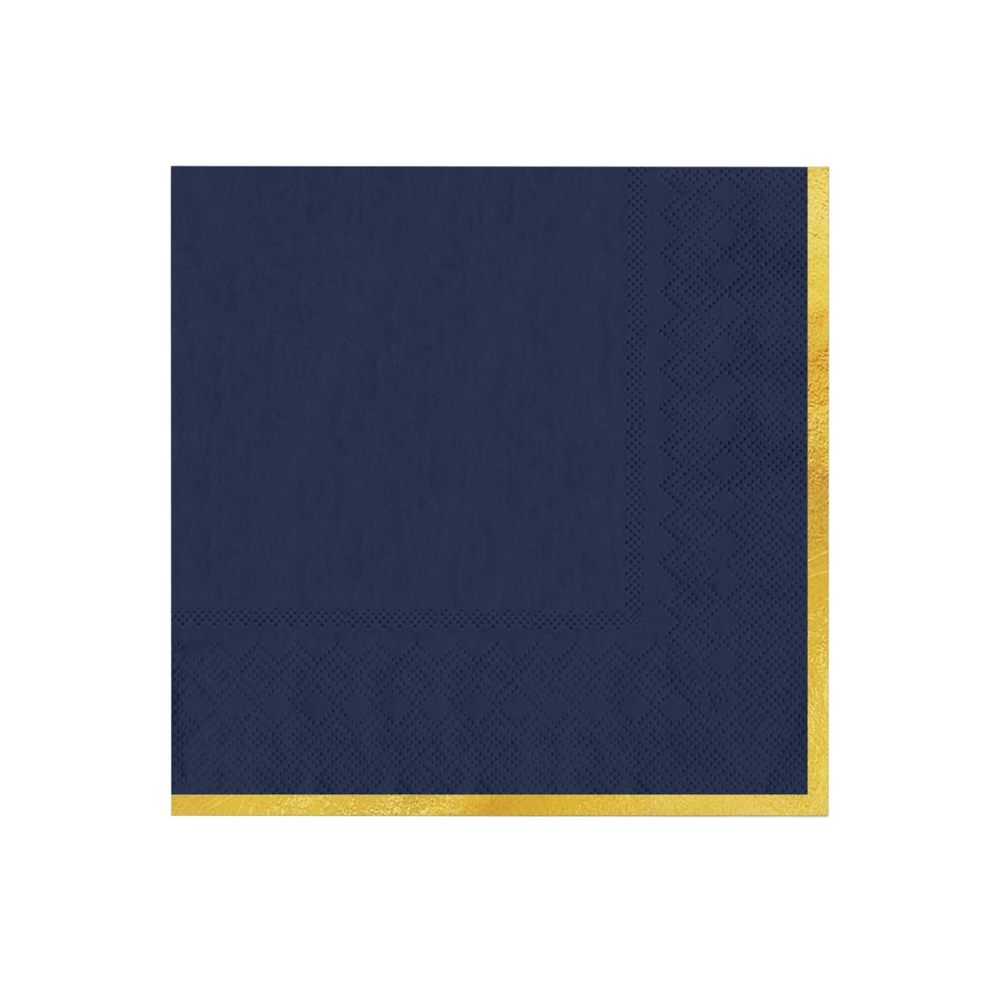 Șervețele bleumarin cu margine aurie Classic Gold – 10 buc.