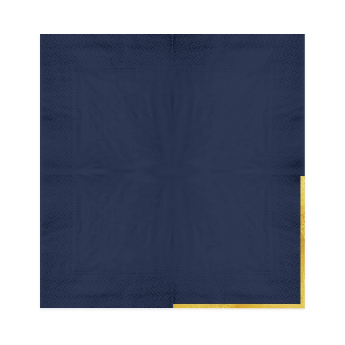 Șervețele bleumarin cu margine aurie Classic Gold – 10 buc.