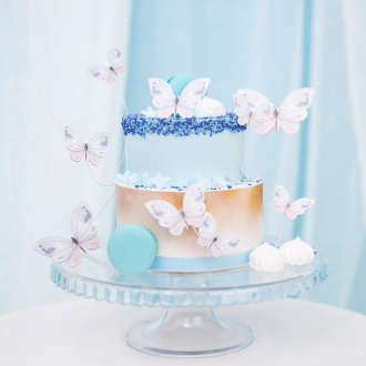 Tortne dekoracije – topperi leptiri, 9 kom