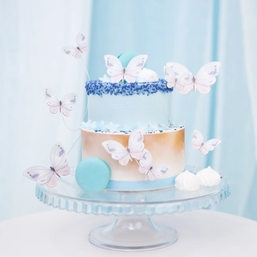 Decorațiuni pentru tort – toppere fluturi, 9 buc.