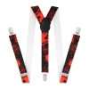 Breteli pentru pantaloni – negre și roșii