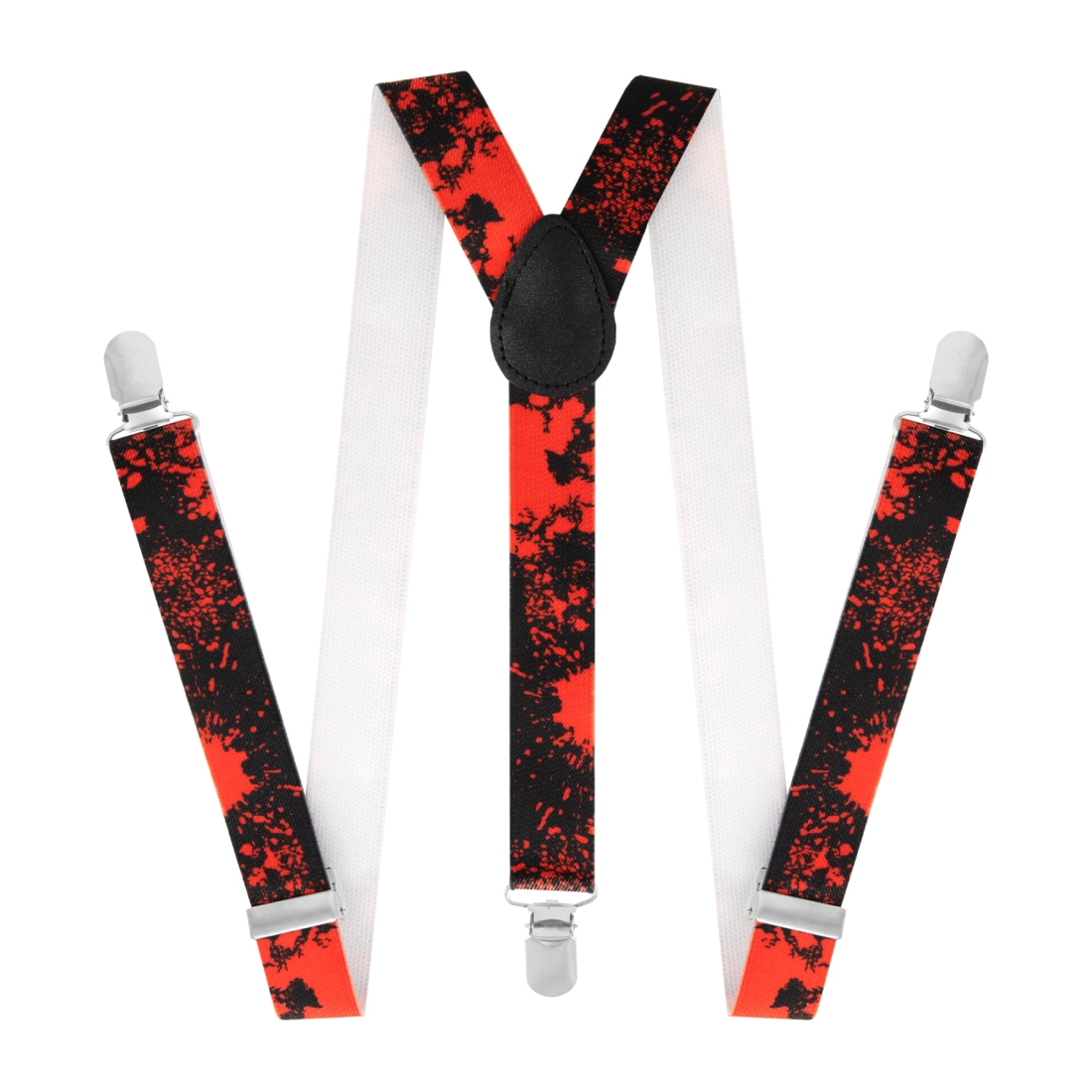 Breteli pentru pantaloni – negre și roșii
