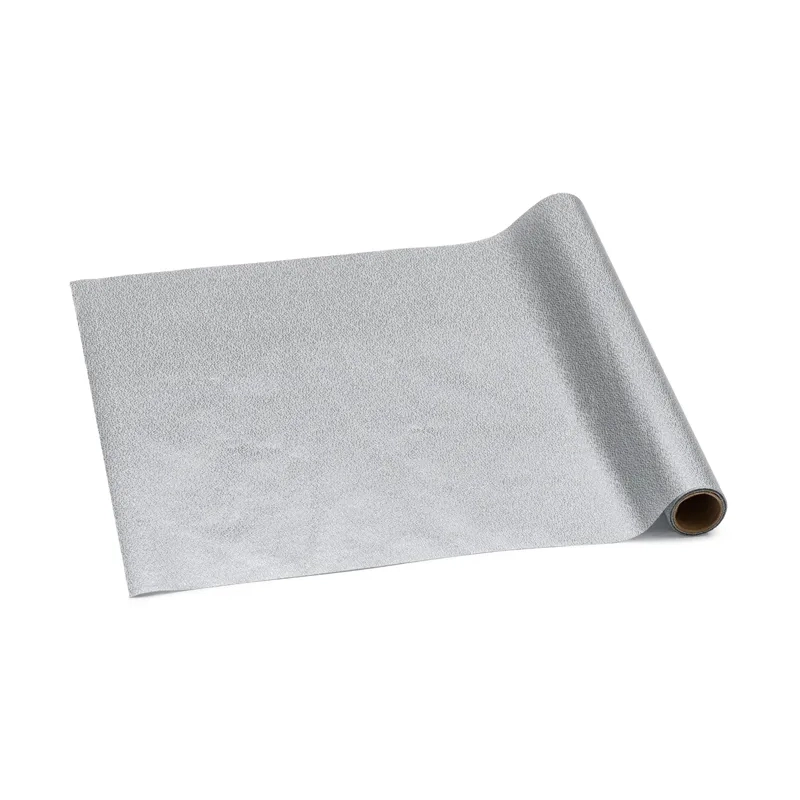 Tüll asztali futó – ezüst, 0,36 × 3 m