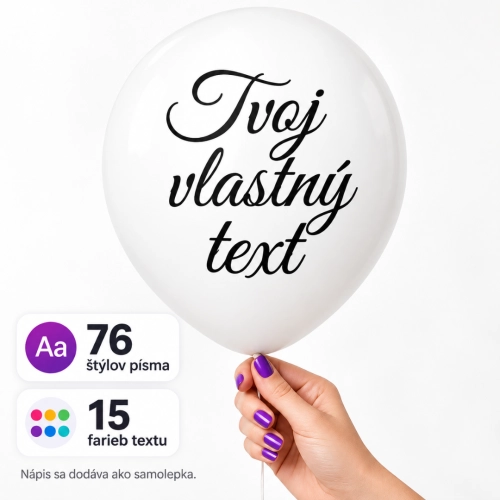 Váš vlastný text na balón