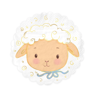 Velikonoške papirnate serviete Jagnje, 10 kos