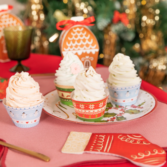 Božični pekači za mafine Puloverčki, komplet 12 kosov