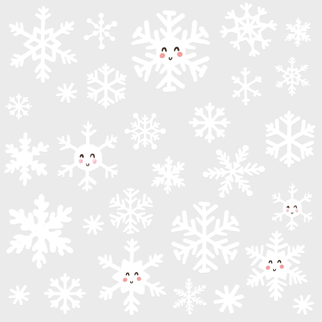 Božićne naljepnice za prozore pahuljice, 120 kom.