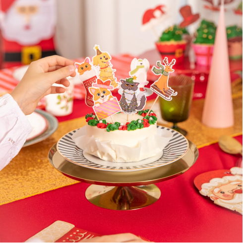 Karácsonyi sütemény- és muffin díszek Állatkák 6 db Karácsonyi sütemény- és muffin díszek Állatkák 6 db