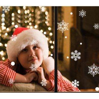 Vianočné samolepky na okno 2x 35 x 25 cm