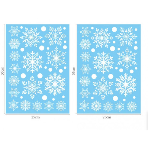 Vánoční samolepky na okno 2x 35 x 25 cm